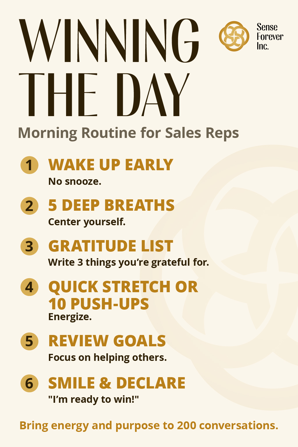 WINNING THE DAY: Morning Routine for Sales Professionals